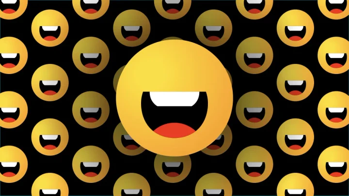 TechCrunch illustration of yellow Airchat logos on a black background.